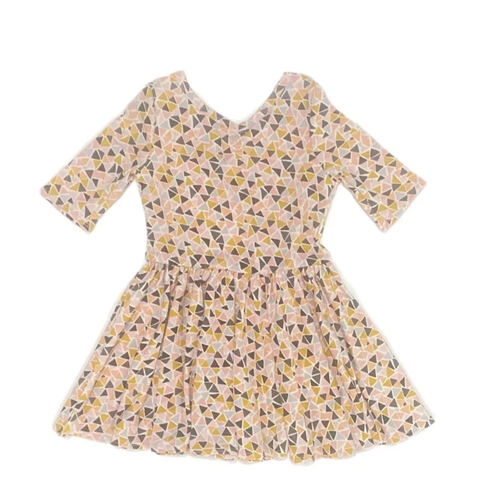 Pink/Gold/Black Triangle Ballerina Dress Dot Dot smile
